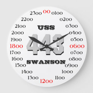 USS Swanson (DD-443) ラージ壁時計