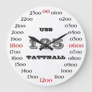USS Tattnall (DD-125) ラージ壁時計