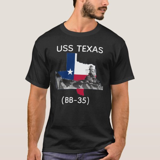 USS Texas (BB-35) 2  Tシャツ (正面)