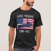 USS Texas (BB-35) Tシャツ (正面)