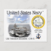 USS THEODORE ROOSEVELT CVN-71 – はがき (正面)