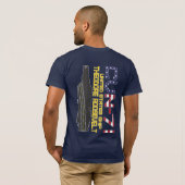 USS THEODORE ROOSEVELT CVN-71 Tシャツ (裏面フル)