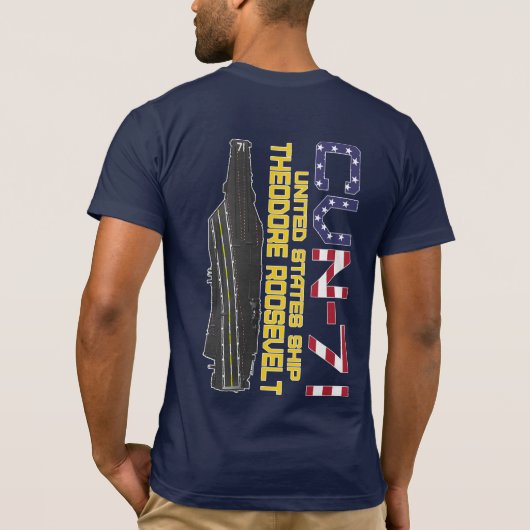 USS THEODORE ROOSEVELT CVN-71 Tシャツ (裏面)