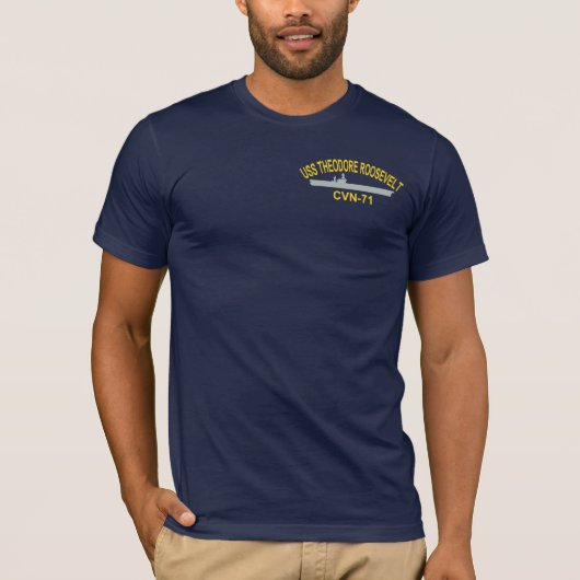 USS THEODORE ROOSEVELT CVN-71 Tシャツ (正面)