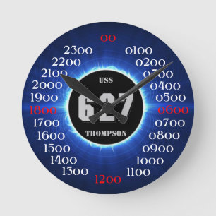 USS Thompson (DD-627) ラウンド壁時計