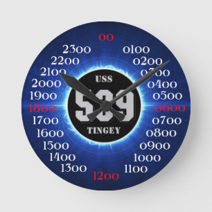 USS Tingey (DD-539) ラウンド壁時計