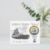 USS TOPEKA CLG-8クルーザー葉書A ポストカード (スタンド正面)