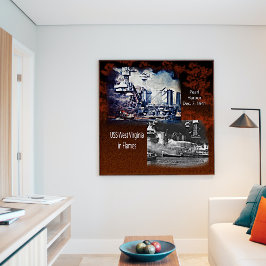 USS West Virgina, Pearl Harbor 1941ポスター ポスター