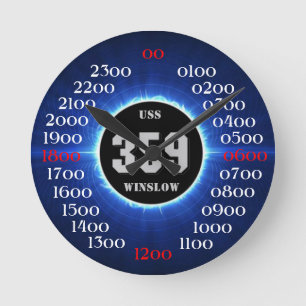 USS WINSLOW (DD-359) ラウンド壁時計