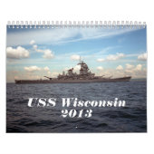 USS Wisconsinのカレンダー- 2013年 カレンダー (カバー)