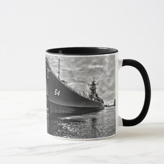 USS Wisconsinのコーヒー・マグ マグカップ (右)