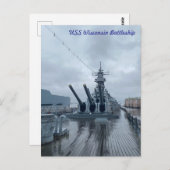 USS Wisconsin Battleship ポストカード (正面/裏面)