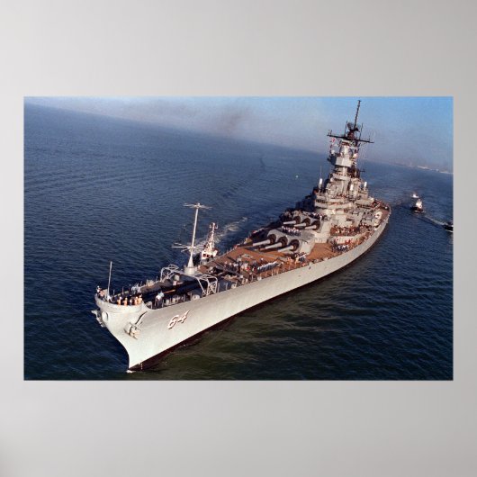 USS Wisconsin (BB-64) ポスター (正面)