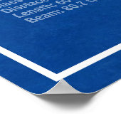 USS Zumwalt - Ship Blueprint Plans ABD ポスター (角)