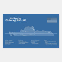 USS Zumwalt - Ship Blueprint Plans ABD