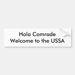 USSAへのWelcome Holaの僚友 バンパーステッカー