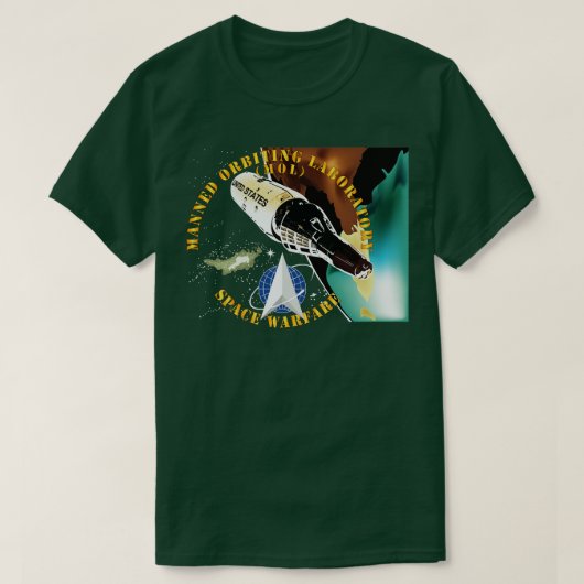 USSF有人軌道研究所宇宙戦 Tシャツ (デザイン正面)