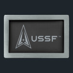 USSF |統一された州宇宙力 長方形ベルトバックル<br><div class="desc">祝州統一された宇宙力と愛国とプライドを体現するはっきりしたとインスパイアのデザイン。クリエイティブと方法でこのエリート軍隊ブランチの賞賛を示すのにスタイリッシュ最適。</div>
