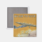 USSRへの航空便 マグネット (正面/裏面)