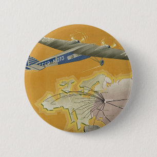 USSRへの航空便 缶バッジ