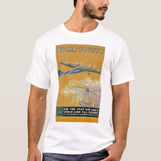 USSRへの航空便 Tシャツ (正面)