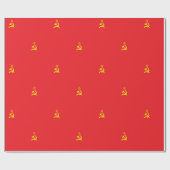 USSRフラグ ラッピングペーパー (フラット)