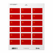 USSRフラグ ラベル (フルシート)