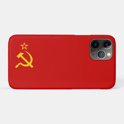 USSRフラグ Case-Mate iPhoneケース (裏面(横))