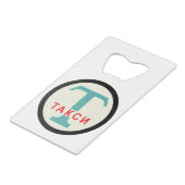 USSR / ロシアのヴィンテージ/レトロタキシカブのスタンドサイン クレジットカード栓抜き (裏面アングル)