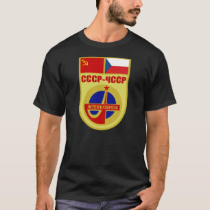 USSR-ČSSR Soyuz 28 Interkosmosの代表団パッチ Tシャツ
