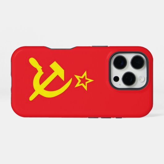 USSR flag iPhoneケース (裏面横)