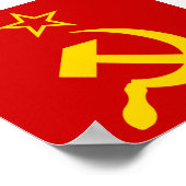 USSR Flag - Soviet Union Flag ポスター (角)