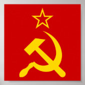 USSR Flag - Soviet Union Flag ポスター (正面)