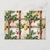 ustic Citrus Strawberry Diapper Raffle エンクロージャーカード (裏面)