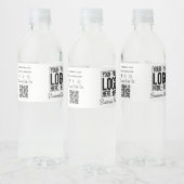 ustomビジネスロゴ企業の会社モダンクール ペットボトルラベル (ボトル)