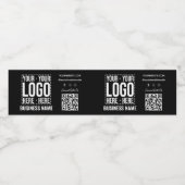 ustom Business Logo Corporate Company Modern Cool ペットボトルラベル (シングルラベル)