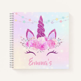 Ustom Unicorn Sketchbook for Kids  ノートブック