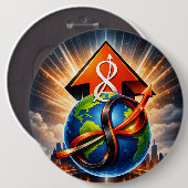 USTP Global Infinity Ascent Futurist Button 缶バッジ (正面&裏面)
