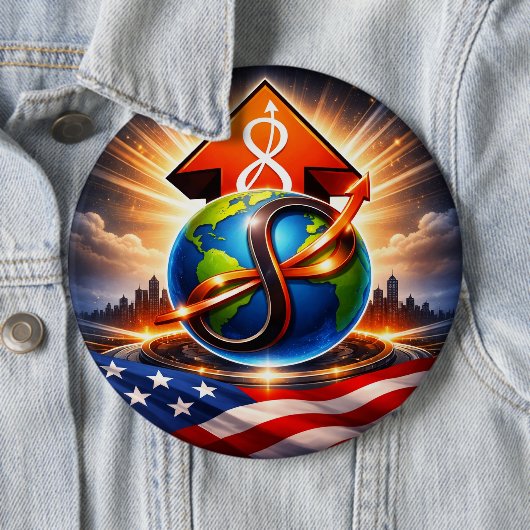 USTP Global Infinity Ascent Patriotic Button 缶バッジ (インサイチュ)