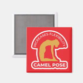 Ustrasana Camel Pose • Increases Flexibility Yoga マグネット (正面/裏面)