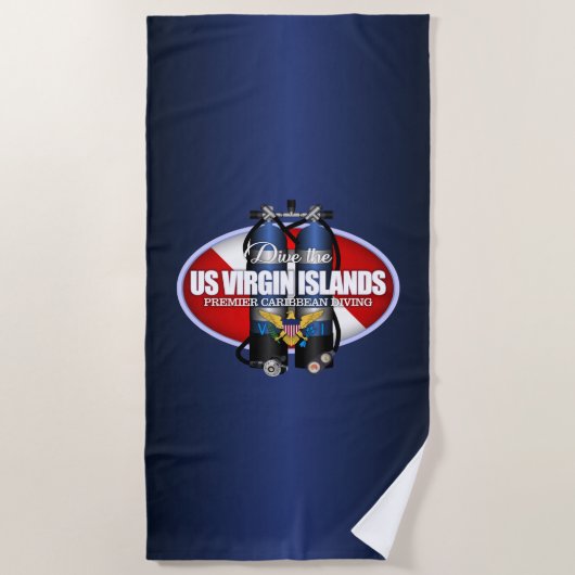 USVI (ST) ビーチタオル (正面)