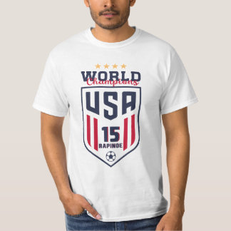 USWNTワールドチャンピオンズミーガンラピノエ Tシャツ