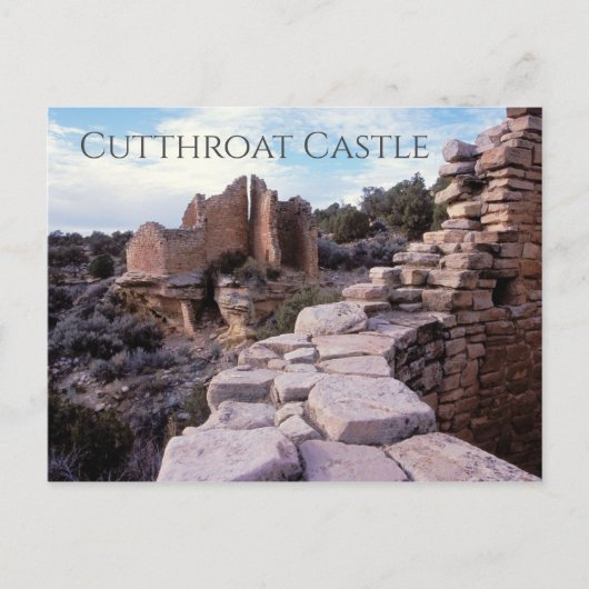 UTのHovenweep National Monument、Cutrot Castlet ポストカード (正面)
