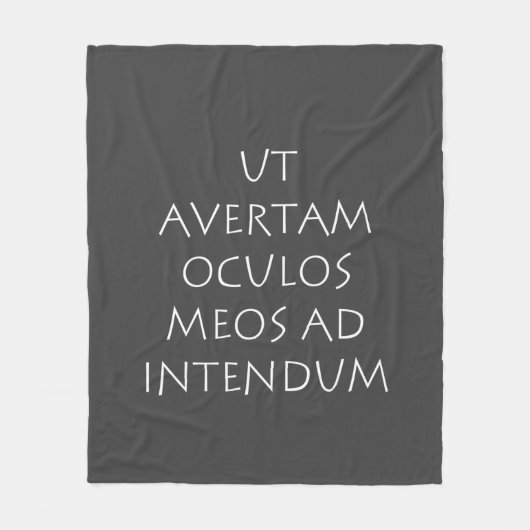 Ut avertam oculos meos ad intendum フリースブランケット (正面)