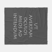 Ut avertam oculos meos ad intendum フリースブランケット (正面(横))