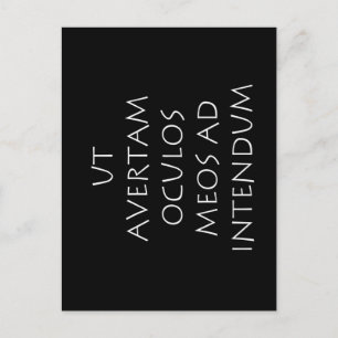 Ut avertam oculos meos ad intendum ポストカード