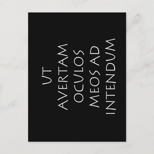 Ut avertam oculos meos ad intendum ポストカード (正面)