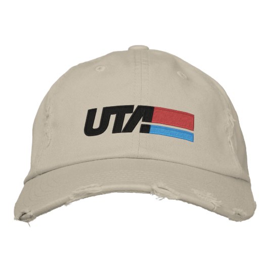 UTA Retro Logo Baseball Hat 刺繍入りキャップ (正面)