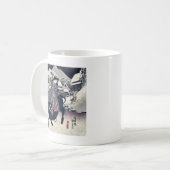 UtagawaのToyokuniの浮世絵著Kanbaraの写真 コーヒーマグカップ (正面左)