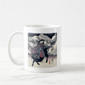 UtagawaのToyokuniの浮世絵著Kanbaraの写真 コーヒーマグカップ (左)